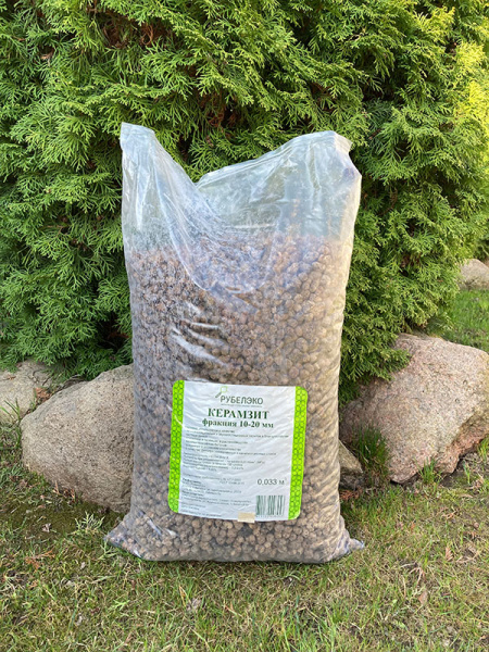 Дренаж керамзитовый фр.10-20 мм., мешок 0.033м3