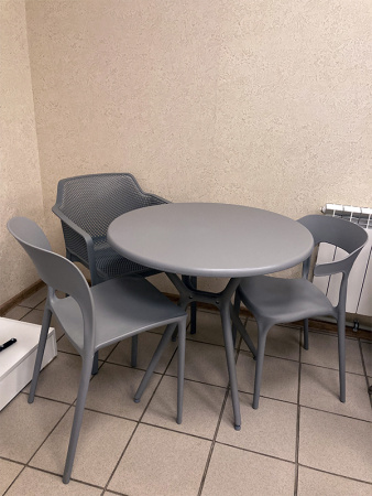 Стол круглый Teori серый