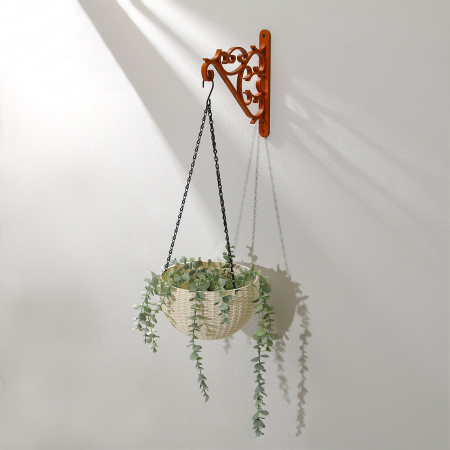 Кронштейн для подвесных кашпо, терракотовый