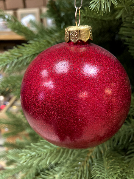 Шар елочный стекл. 8 см, [209]