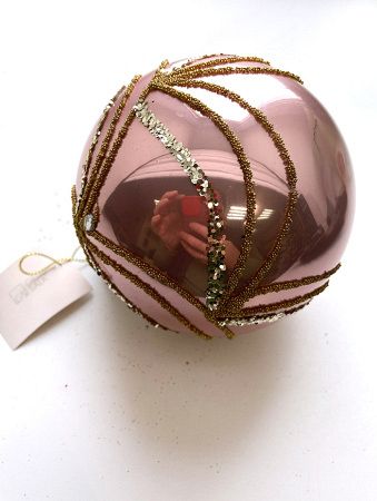 Шар елочный стекл. 10см [5010-3B/10]