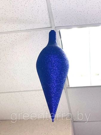 Украшение для больших ёлок "Сосулька" парча 45см