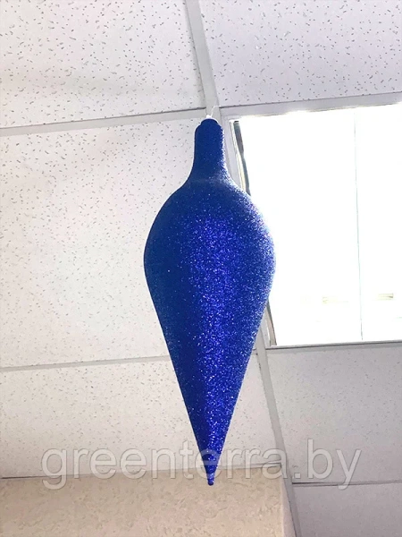 Украшение для больших ёлок "Сосулька" парча 45см