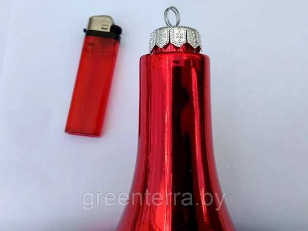 Украшение для больших ёлок "Сосулька" глянец 45см