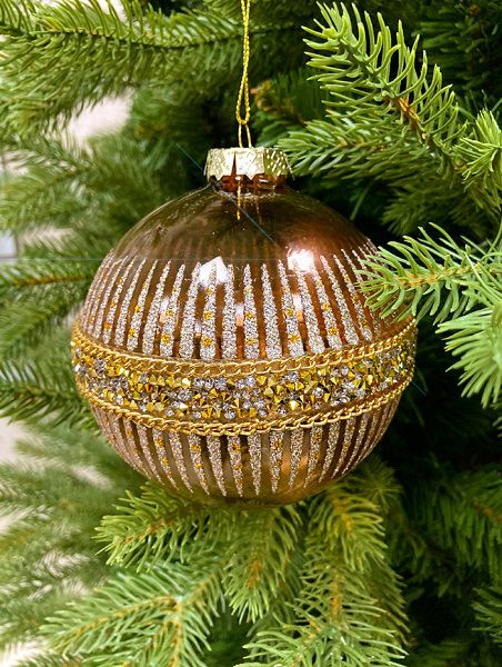 Шар елочный стекл. [60328]