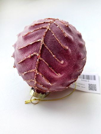 Шар елочный стекл. [5948-5]