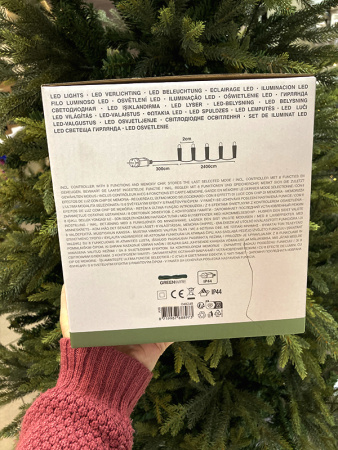 Светодиодная гирлянда Koopman Snake Comfort Basic, 1200 тепл./хол. белых LED, IP44 [AX8512150]