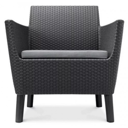 Комплект мебели из искусственного ротанга SALEMO 2-SOFA SET, графитовый [236629]