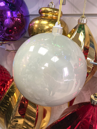 Шары пластиковые, сатин опал