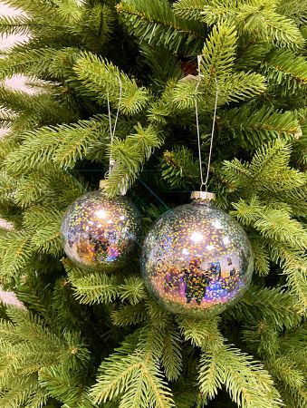 Шар елочный стекл. [60429]