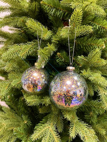 Шар елочный стекл. [60429]