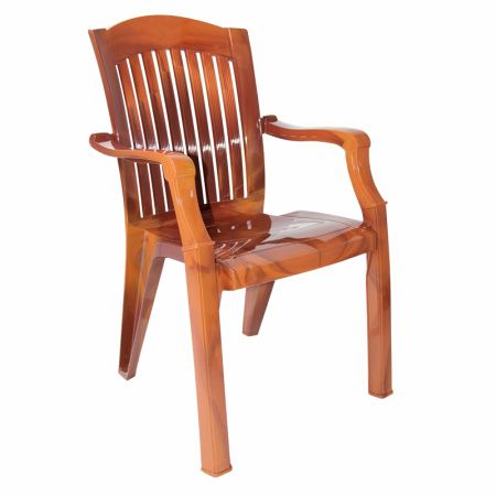 Пластмассовый стул-кресло "Премиум-1" серия «Лессир», цвет мербау 1 [110-0010-lessir] (уценка)